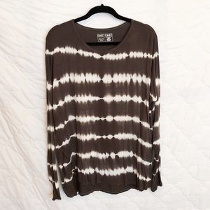 Dark Green Horizontal Striped Shirt